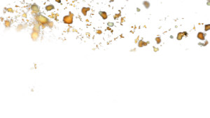 Falling Gold Flakes Vinyl Car Decal Sticker – Waterproof & UV-Resistant 2.72"