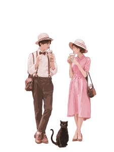 1920S Ginza Cafe Vinyl Car Decal Sticker – Waterproof & UV-Resistant 8.213333333333333"