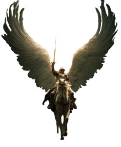 Divine Knight Ascendant Vinyl Car Decal Sticker – Waterproof & UV-Resistant 4.0"