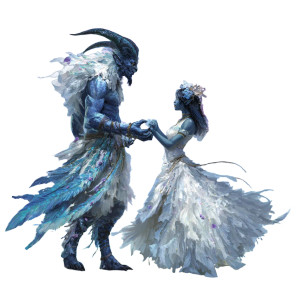 Satyr And Woman Vinyl Car Decal Sticker – Waterproof & UV-Resistant 3.4133333333333336"