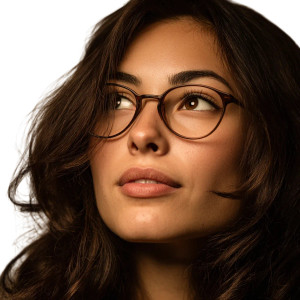 Young Woman Portrait V98 Vinyl Car Decal Sticker – Waterproof & UV-Resistant 3.4133333333333336"