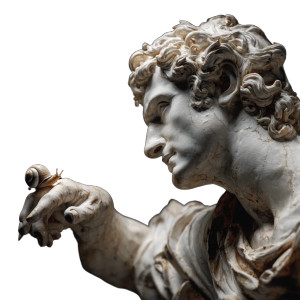 Roman Statue Snail Vinyl Car Decal Sticker – Waterproof & UV-Resistant 3.4133333333333336" Roman Statue Snail Vinyl Car Decal Sticker – Waterproof & UV-Resistant 3.4133333333333336"