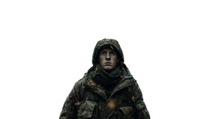 Soldier With Petals Vinyl Car Decal Sticker – Waterproof & UV-Resistant 2.72"