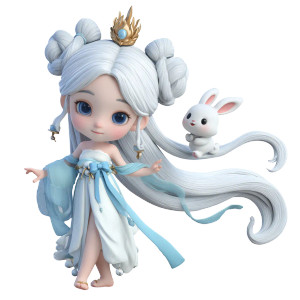 Chang'E Fairy Design Vinyl Car Decal Sticker – Waterproof & UV-Resistant 3.4133333333333336" Chang'E Fairy Design Vinyl Car Decal Sticker – Waterproof & UV-Resistant 3.4133333333333336"