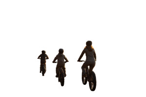 Family Ebike Outing Vinyl Car Decal Sticker – Waterproof & UV-Resistant 5.97333333333333