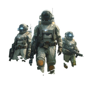 Sci-Fi Astronauts Exploration Vinyl Car Decal Sticker – Waterproof & UV-Resistant 3.4133333333333336"