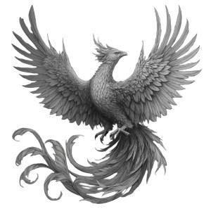 Phoenix Tattoo Design V7 Vinyl Car Decal Sticker – Waterproof & UV-Resistant 3.4133333333333336"