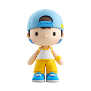 Chibi Boy Toy Vinyl Car Decal Sticker – Waterproof & UV-Resistant 3.4133333333333336"