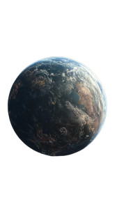 Earth-Like Planet Vinyl Car Decal Sticker – Waterproof & UV-Resistant 9.706666666666667"