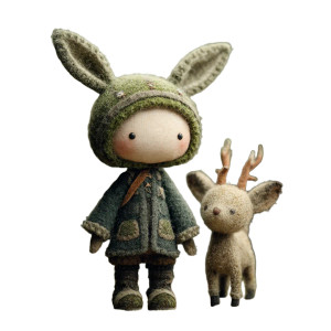 Magical Forest Duo Vinyl Car Decal Sticker – Waterproof & UV-Resistant 3.4133333333333336"