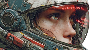 Cybernetic Astronaut V3 Vinyl Car Decal Sticker – Waterproof & UV-Resistant 5.4