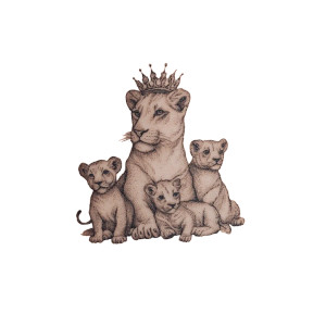 Lioness And Cubs Vinyl Car Decal Sticker – Waterproof & UV-Resistant 3.4133333333333336" Lioness And Cubs Vinyl Car Decal Sticker – Waterproof & UV-Resistant 3.4133333333333336"
