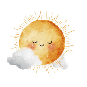 Cute Watercolor Sun Vinyl Car Decal Sticker – Waterproof & UV-Resistant 3.4133333333333336" Cute Watercolor Sun Vinyl Car Decal Sticker – Waterproof & UV-Resistant 3.4133333333333336"