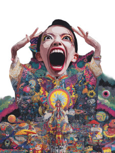 Surreal Screaming Portrait Vinyl Car Decal Sticker – Waterproof & UV-Resistant 4.1066666666666665" Surreal Screaming Portrait Vinyl Car Decal Sticker – Waterproof & UV-Resistant 4.1066666666666665"