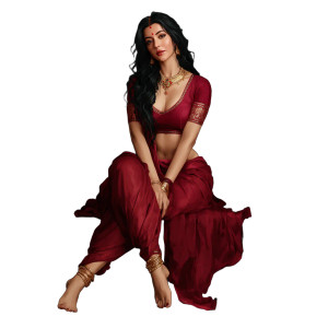 Goddess Parvati Portrait Vinyl Car Decal Sticker – Waterproof & UV-Resistant 6.826666666666667"