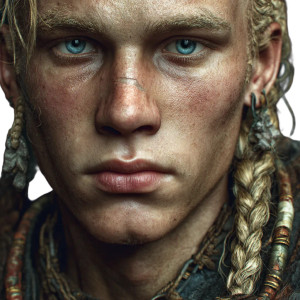 Viking Male Model Vinyl Car Decal Sticker – Waterproof & UV-Resistant 3.4133333333333336"