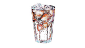 Cola In Glass Vinyl Car Decal Sticker – Waterproof & UV-Resistant 2.72"