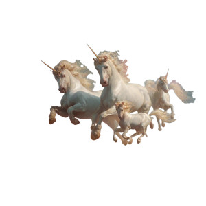 Flying Unicorns Rainbow Vinyl Car Decal Sticker – Waterproof & UV-Resistant 3.4133333333333336"