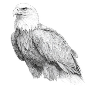 Bald Eagle Drawing Vinyl Car Decal Sticker – Waterproof & UV-Resistant 3.4133333333333336" Bald Eagle Drawing Vinyl Car Decal Sticker – Waterproof & UV-Resistant 3.4133333333333336"