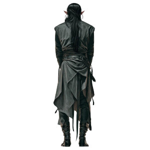 Stressed Fantasy Elf Vinyl Car Decal Sticker – Waterproof & UV-Resistant 3.4133333333333336"