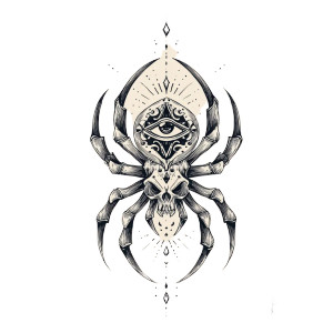 Gothic Spider Tattoo Vinyl Car Decal Sticker – Waterproof & UV-Resistant 3.4133333333333336" Gothic Spider Tattoo Vinyl Car Decal Sticker – Waterproof & UV-Resistant 3.4133333333333336"