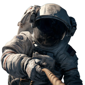 Stranded Astronaut V5 Vinyl Car Decal Sticker – Waterproof & UV-Resistant 3.4133333333333336"