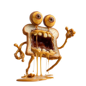 Vegemite Monster Vinyl Car Decal Sticker – Waterproof & UV-Resistant 3.4133333333333336"