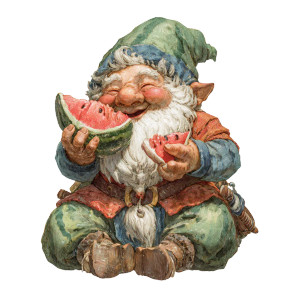 Happy Dwarf Eating Vinyl Car Decal Sticker – Waterproof & UV-Resistant 3.4133333333333336" Happy Dwarf Eating Vinyl Car Decal Sticker – Waterproof & UV-Resistant 3.4133333333333336"