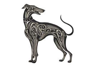 Tattoo Greyhound Vinyl Car Decal Sticker – Waterproof & UV-Resistant 6.1866666666666665" Tattoo Greyhound Vinyl Car Decal Sticker – Waterproof & UV-Resistant 6.1866666666666665"