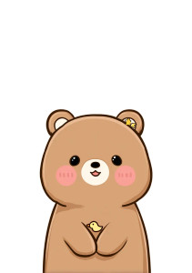 Cute Bear Avatar Vinyl Car Decal Sticker – Waterproof & UV-Resistant 4.32"