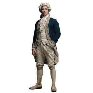 Naval Officer Portrait V3 Vinyl Car Decal Sticker – Waterproof & UV-Resistant 6.826666666666667"