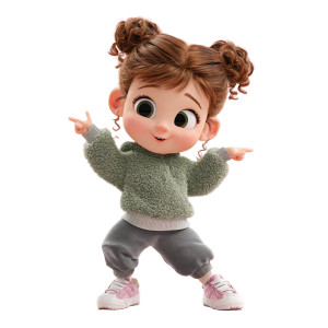 Dancing Toddler Girl Vinyl Car Decal Sticker – Waterproof & UV-Resistant 3.4133333333333336" Dancing Toddler Girl Vinyl Car Decal Sticker – Waterproof & UV-Resistant 3.4133333333333336"