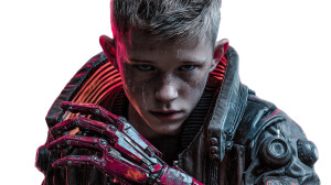 Cyberpunk Boy V10 Vinyl Car Decal Sticker – Waterproof & UV-Resistant 2.72"