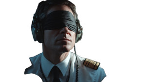 Blindfolded Pilot Vinyl Car Decal Sticker – Waterproof & UV-Resistant 5.4