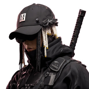 Anime Samurai Avatar Vinyl Car Decal Sticker – Waterproof & UV-Resistant 3.4133333333333336"