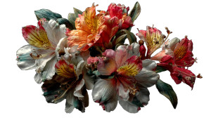 Colorful Spring Flowers V2 Vinyl Car Decal Sticker – Waterproof & UV-Resistant 2.72"