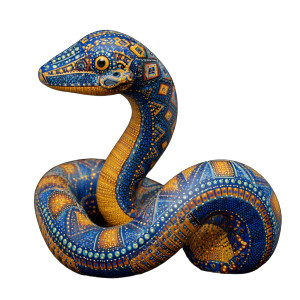 Mexican Alebrije Snake Vinyl Car Decal Sticker – Waterproof & UV-Resistant 6.826666666666667"