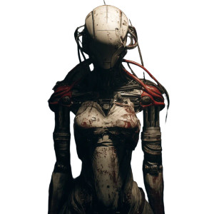 Robotic Ai Female Vinyl Car Decal Sticker – Waterproof & UV-Resistant 6.826666666666667"