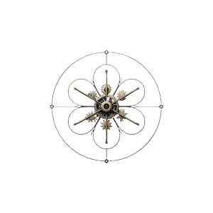 Mechanical Flower V3 Vinyl Car Decal Sticker – Waterproof & UV-Resistant 6.826666666666667"