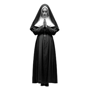 Praying Nun V24 Vinyl Car Decal Sticker – Waterproof & UV-Resistant 3.4133333333333336"