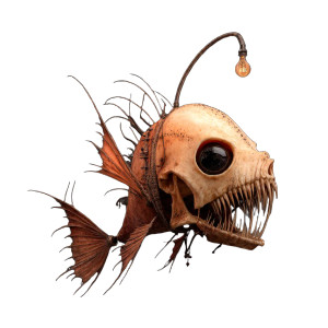 Spooky Angler Fish Vinyl Car Decal Sticker – Waterproof & UV-Resistant 3.4133333333333336" Spooky Angler Fish Vinyl Car Decal Sticker – Waterproof & UV-Resistant 3.4133333333333336"