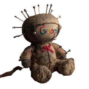 Google Voodoo Doll Vinyl Car Decal Sticker – Waterproof & UV-Resistant 6.826666666666667"