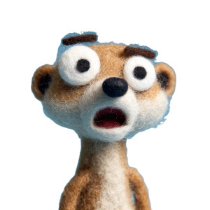 Silly Meerkat Surprise V2 Vinyl Car Decal Sticker – Waterproof & UV-Resistant 6.826666666666667"