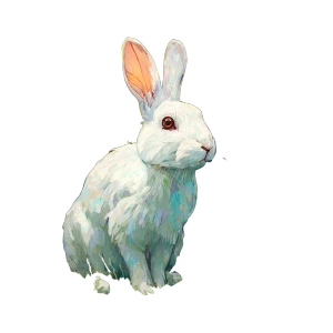 White Rabbit V8 Vinyl Car Decal Sticker – Waterproof & UV-Resistant 3.4133333333333336"