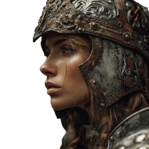 Knightly Woman Vinyl Car Decal Sticker – Waterproof & UV-Resistant 6.826666666666667"