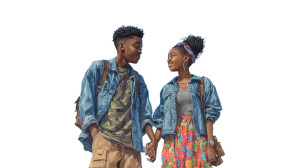 Young Couple In Love V3 Vinyl Car Decal Sticker – Waterproof & UV-Resistant 2.72"