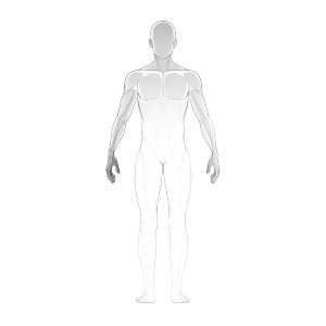 Human Body Silhouette Vinyl Car Decal Sticker – Waterproof & UV-Resistant 6.826666666666667"