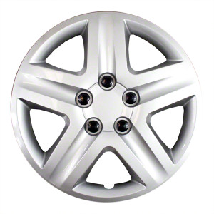 Enhance Your Chevrolet Impala 2006-2013 Wheels with Quality 16 Inch 5 Spoke Silver Covers| Set of 4