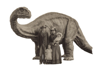 Family Dino Photo Vinyl Car Decal Sticker – Waterproof & UV-Resistant 3.0933333333333333"