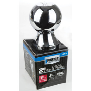 Reese Trailer Hitch Ball 7028520 Towpower; 2-5/16 Inch Ball; 14000 Pound Capacity; 1-1/4 Inch Shank Diameter/2-3/4 Inch Shank Length; Chrome; Steel Reese Trailer Hitch Ball 7028520 Towpower; 2-5/16 Inch Ball; 14000 Pound Capacity; 1-1/4 Inch Shank Diameter/2-3/4 Inch Shank Length; Chrome; Steel